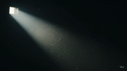 टिंडल प्रभाव का एनीमेशन